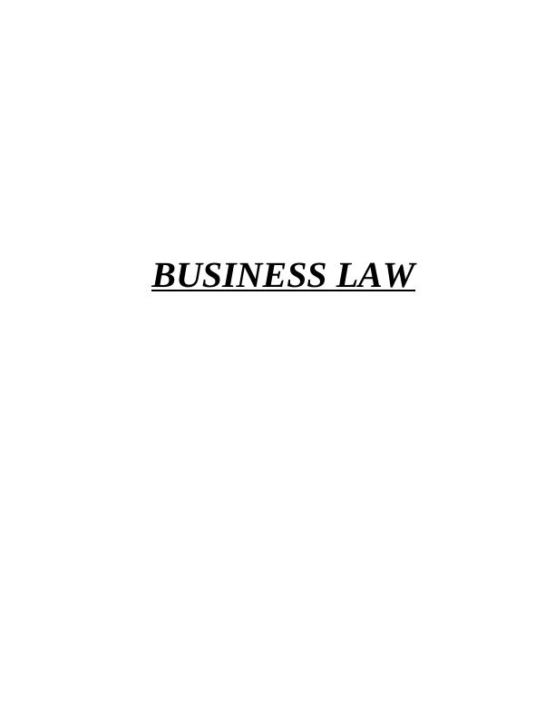 BUSINESS LAW INTRODUCTION 3 TASK 13_1