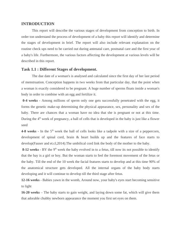 Various Stages of Child Development Essay_3