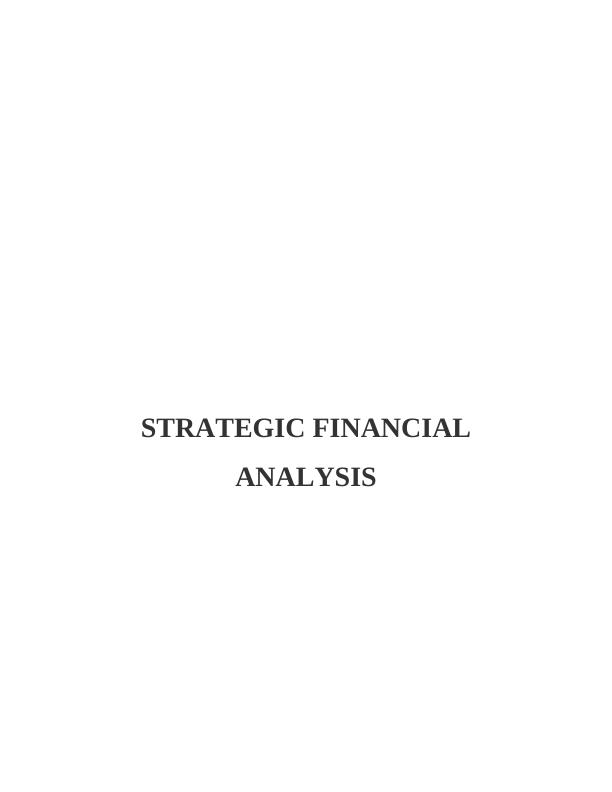 Importance of Strategic Financial Analysis (SFA)_1