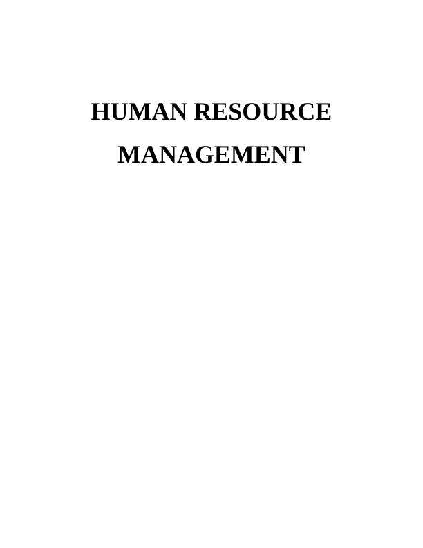 Human Resources Resource Management in HRM Practices_1