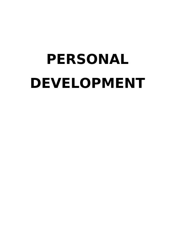 An assignment On Personal and Professional Development_1