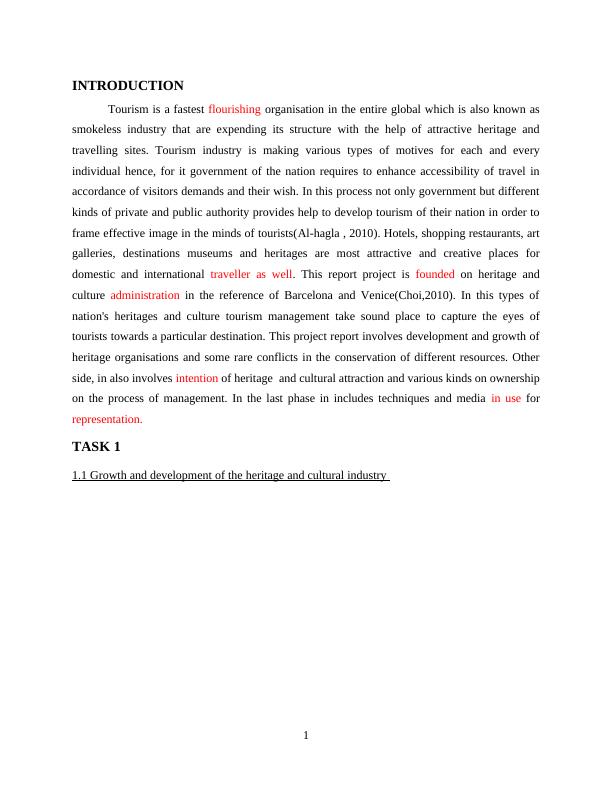 Report on Heritage and Cultural Tourism Management of Barcelona and Venice_3