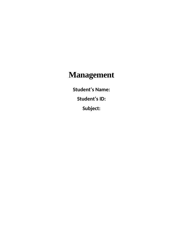Management: Book Reflection, Application, and Student Skills in Focus_1