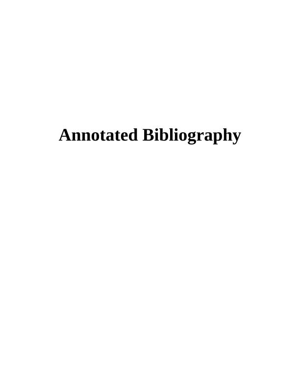 Annotated Bibliography_1