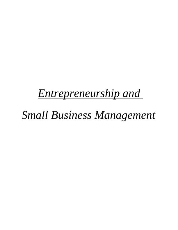 Docs : Entrepreneurship and Small Business Management_1