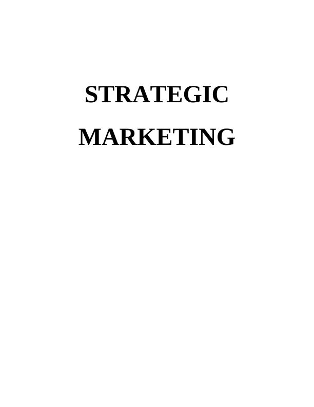 Corporate Strategy and Marketing Strategy : Report_1