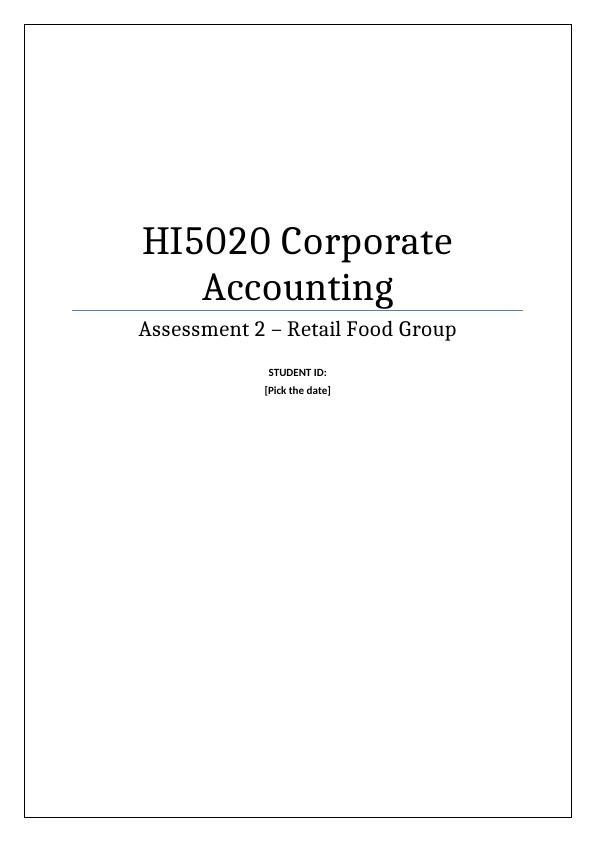 Corporate Accounting Assessment 2 - Retail Food Group_1