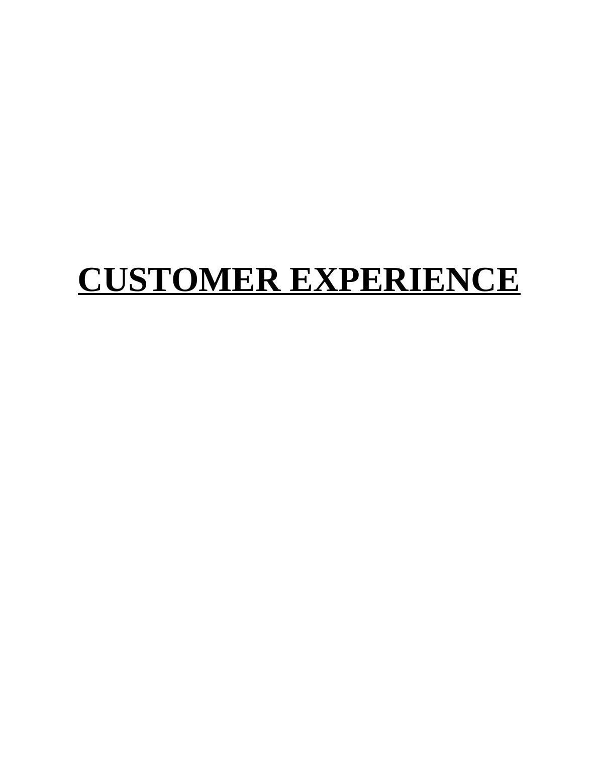 Customer Experience in Harrods Company Desklib