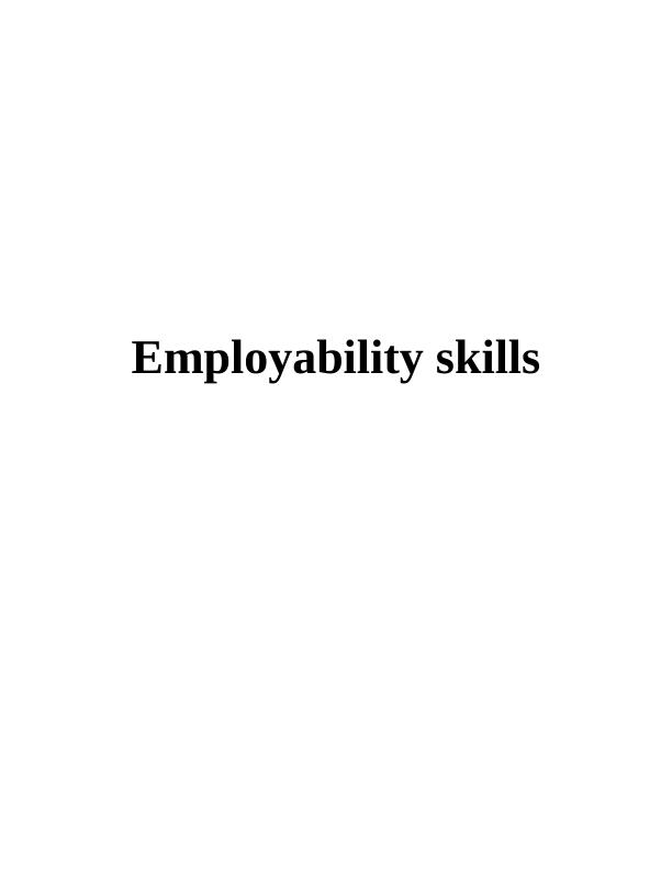 Employability Skills of Vodafone | Report_1