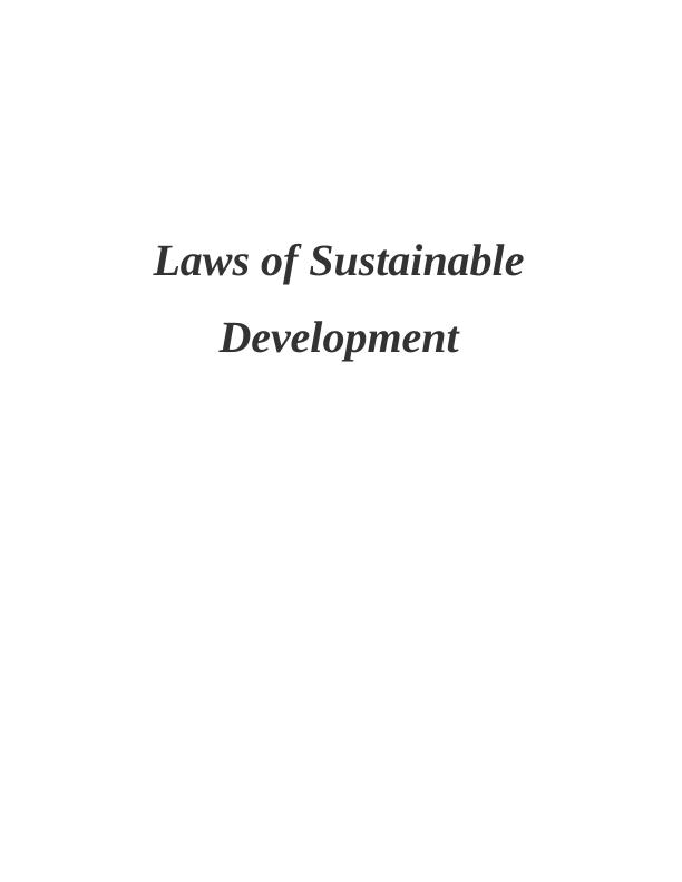 Laws of Sustainable Development - ESD_1