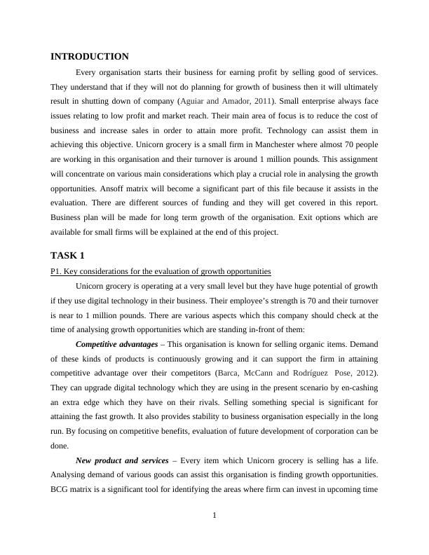 Planning for Growth of Business Essay_3