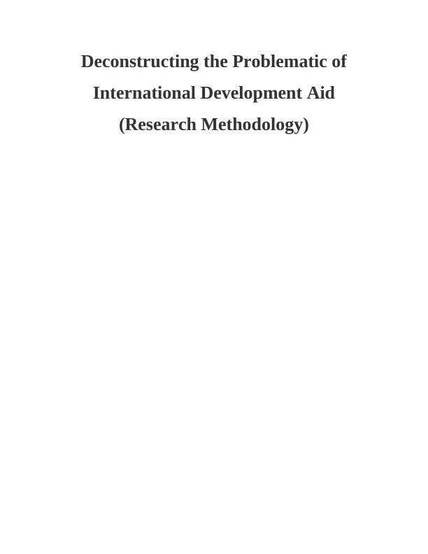 International Development Aid- Research_1