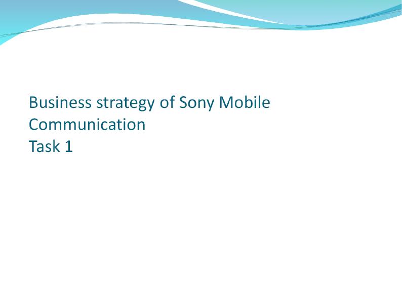 Strategic Planning Process for Sony Corporation_1