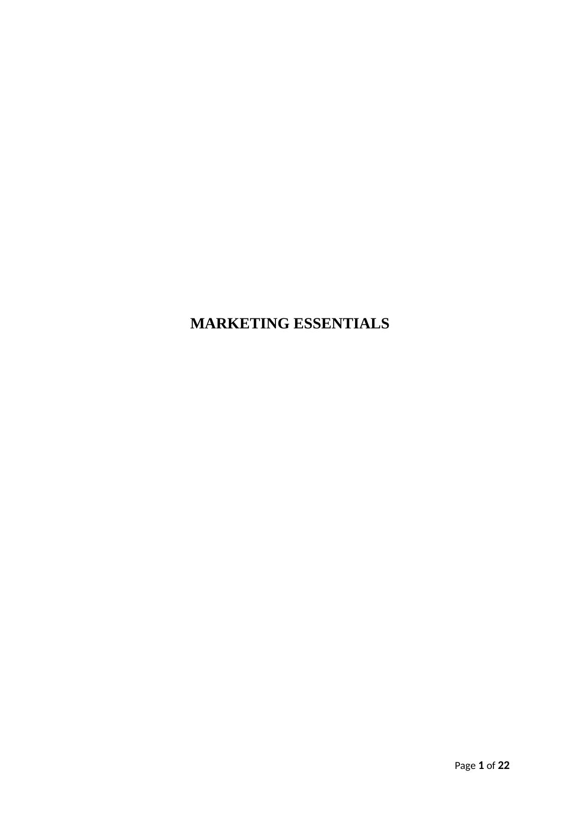 MARKETINGESSENTIALS Executive Summary: The case of the UK company producing mobile for the economy_1