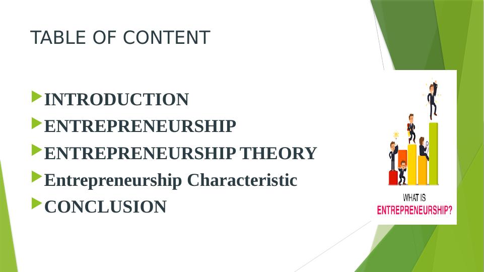 Entrepreneurship: Theory, Characteristics, and Motivation