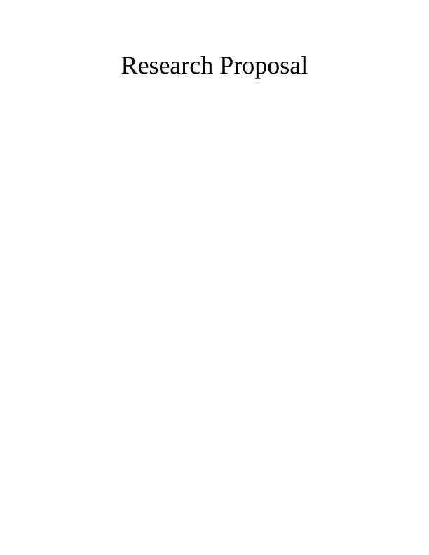 Information and Communication Technology (ICT) | Research Proposal_1
