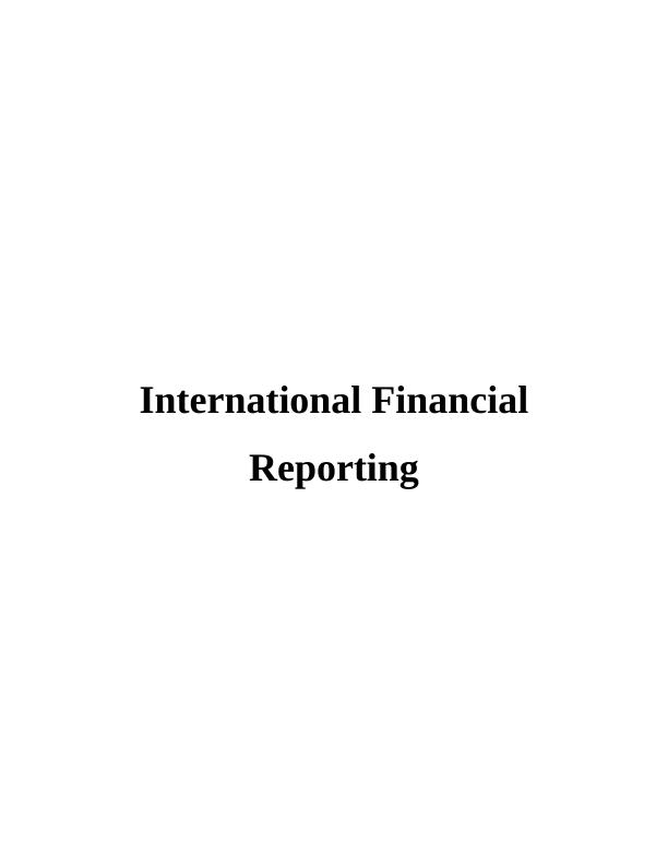 International Financial Reporting - Report_1