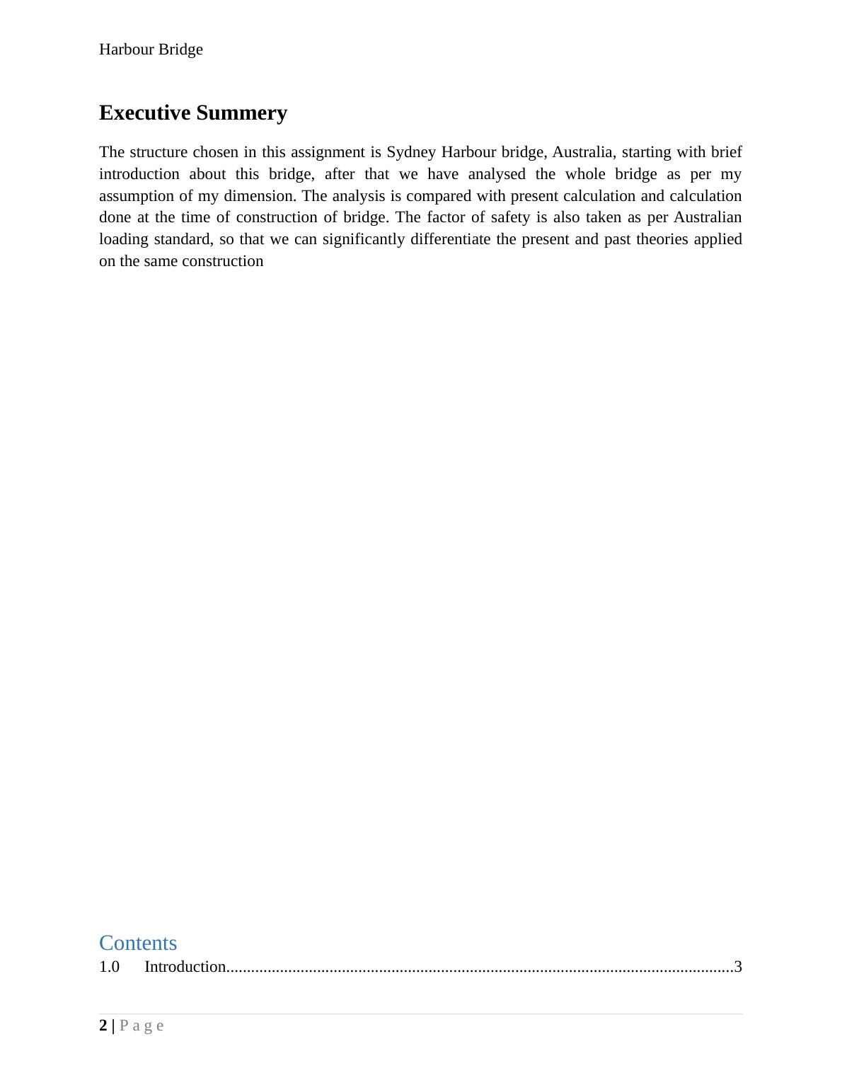 Civil Engineering Sydney Harbour Bridge Structural Analysis