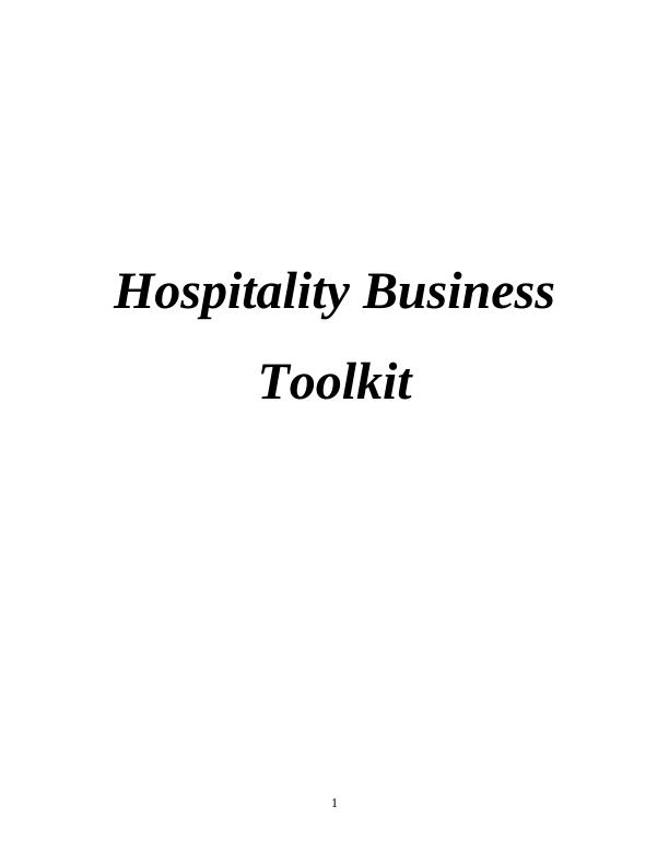 Hospitality Business Toolkit INTRODUCTION_1