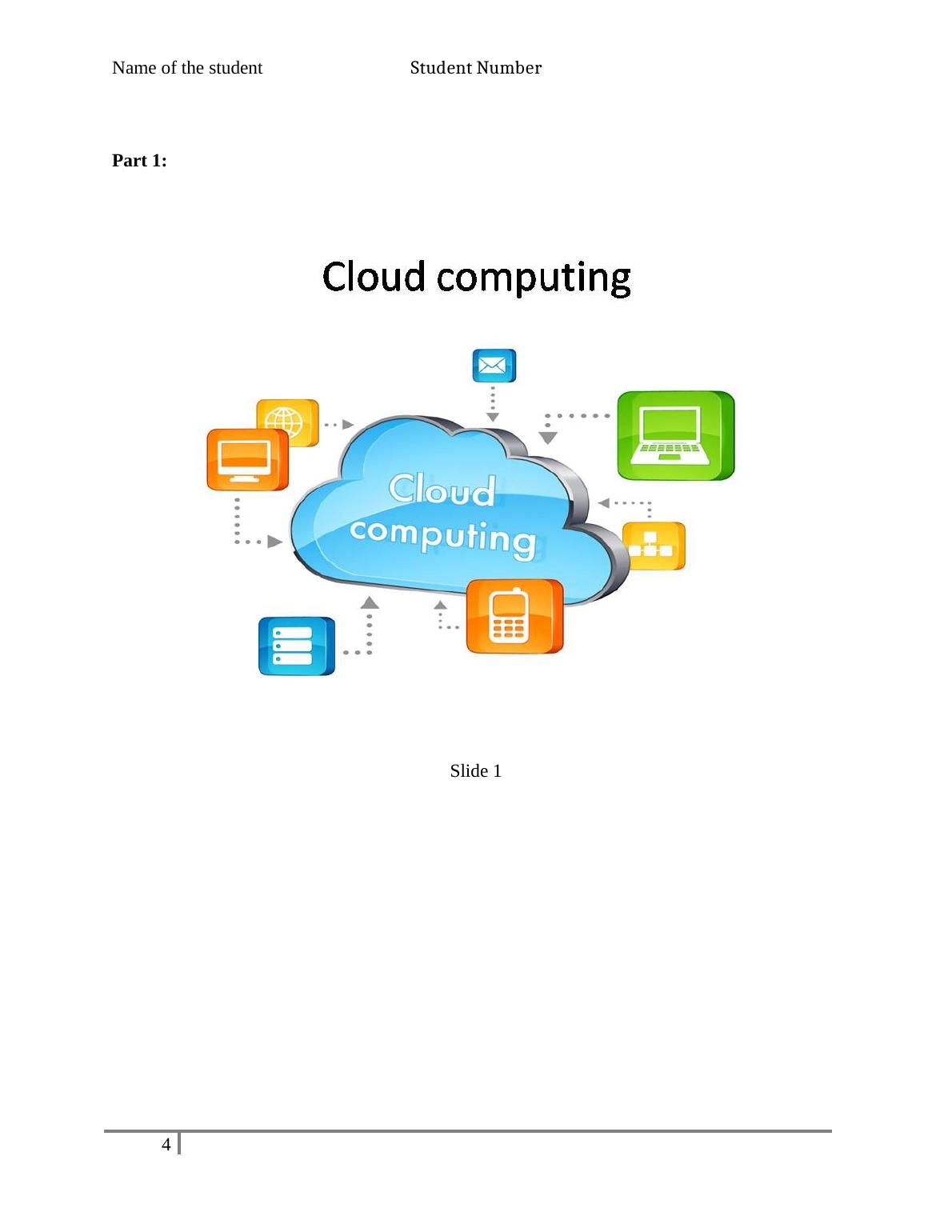Cloud Computing features : Report_4