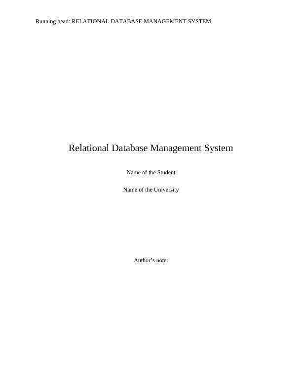 Relational Database Management System_1