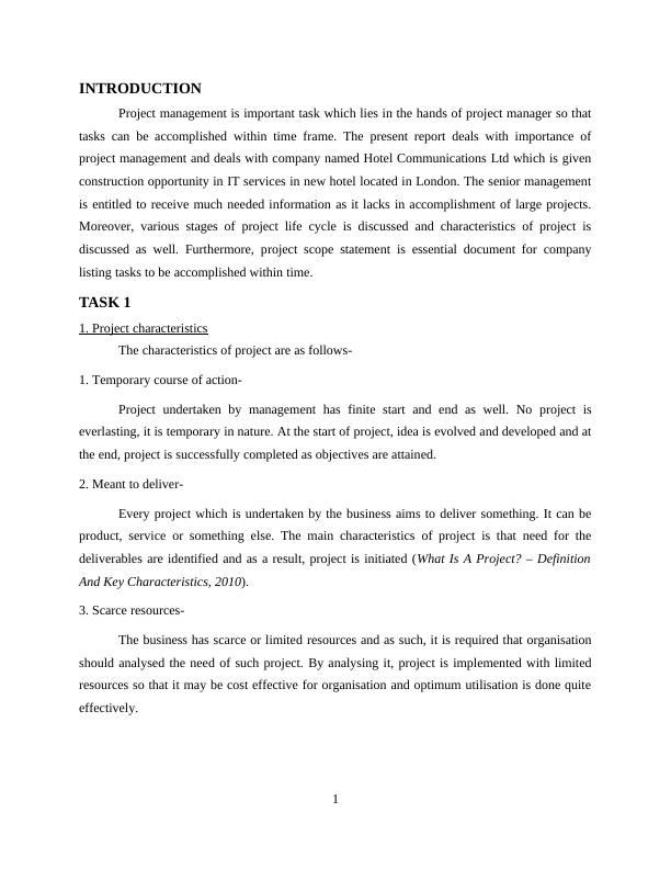 essay on project management pdf