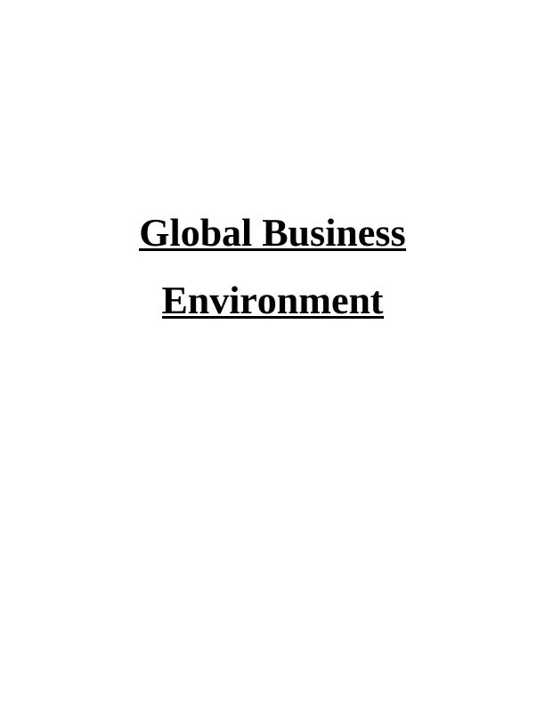 Global Business Environment Assignment : CAMECO_1