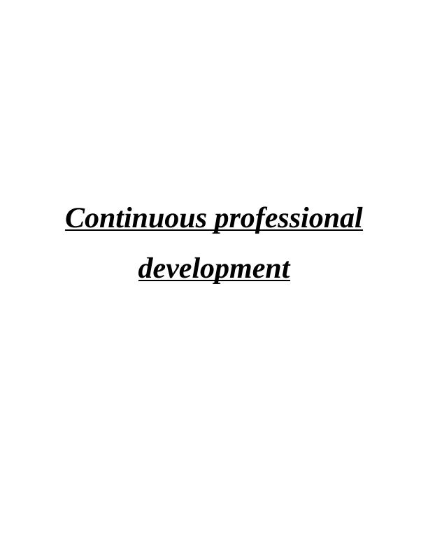 Continuous Professional Development: Importance and Strategies_1