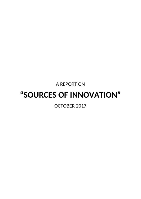Hypothesis and Research on the Sources of Innovation and Creativity_1