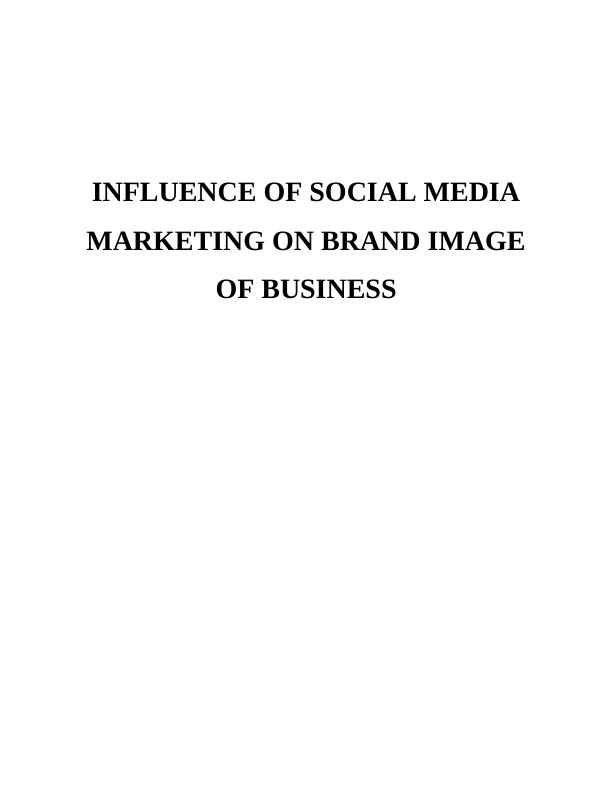 Social Media Marketing Influence On Brand Image Of Hilton Hotel Study_1