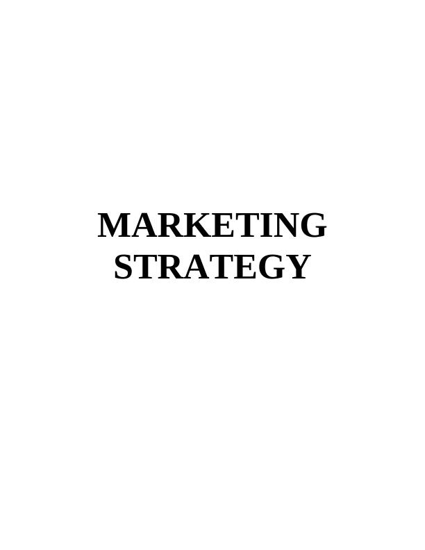 (PDF) Marketing strategy executive summary | assignment_1