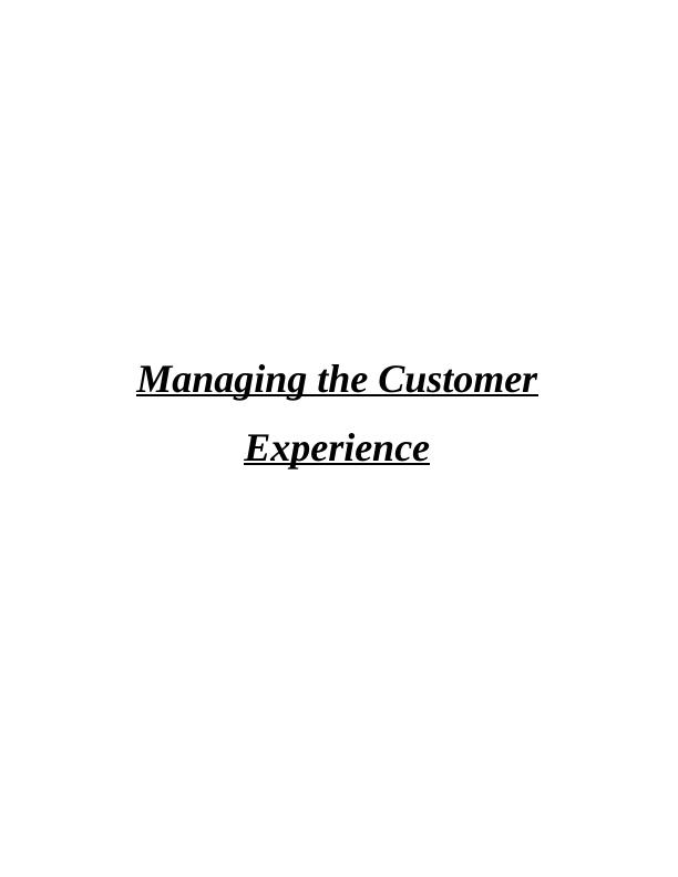 Managing the Customer Experience : Hazev_1