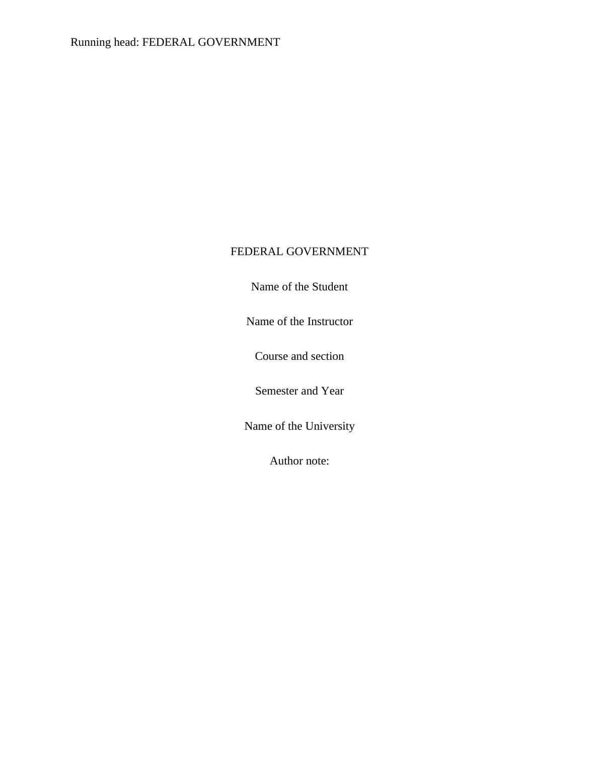 Federal Government Assignment PDF_1