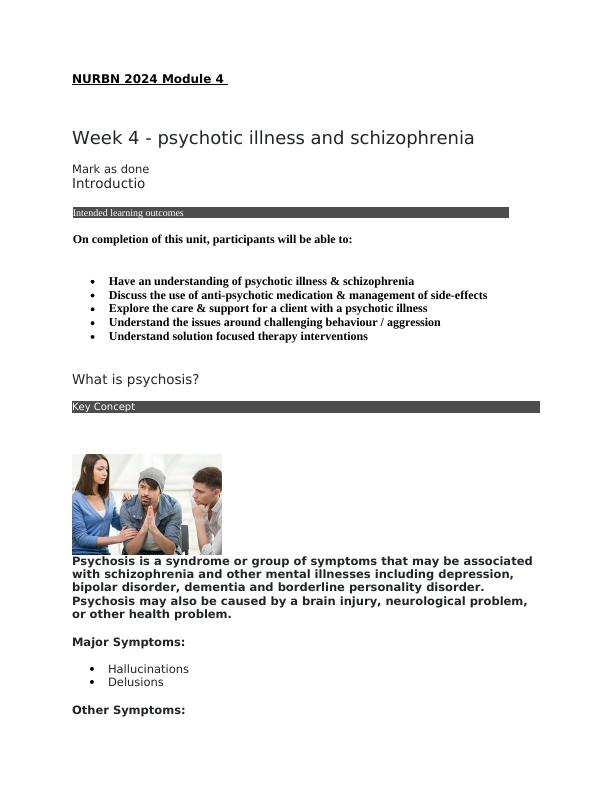 NURBN Psychotic Illness and Schizophrenia Assessment 2022_1