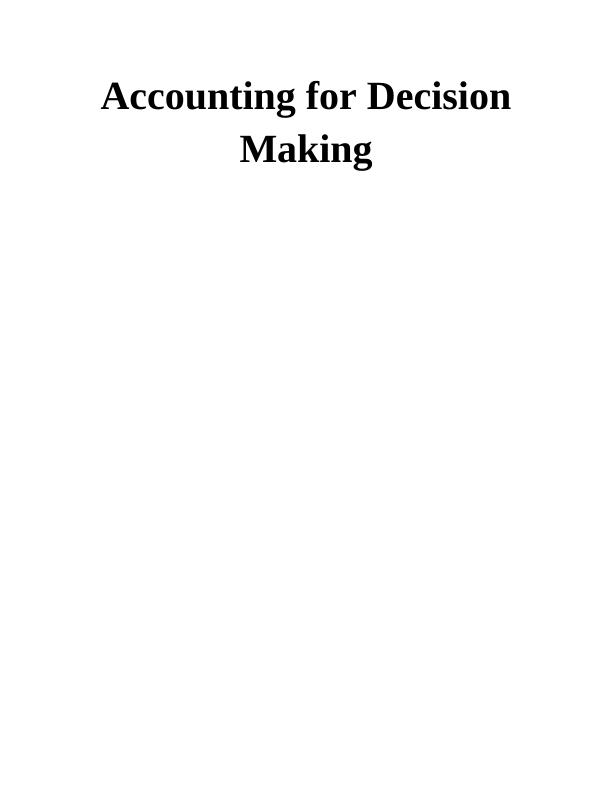 Accounting for Decision Making_1