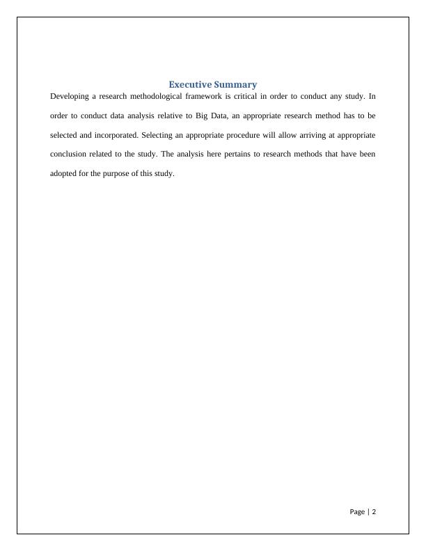 Uses of Big Data in Business Organizations Assignment_2