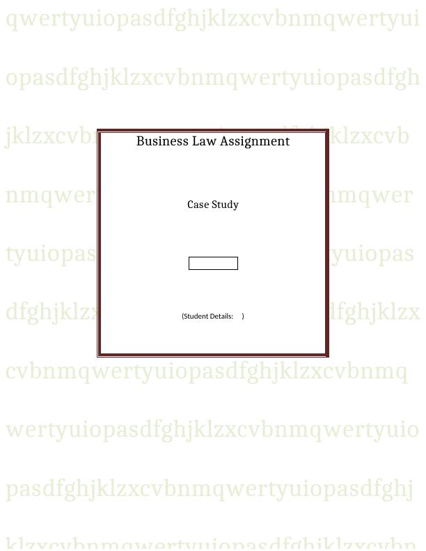 LAW220 Business Organisations Law | CSU_1