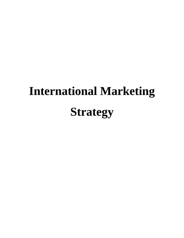 International Marketing Strategy: Cultural Influences on Entry Mode Choice_1