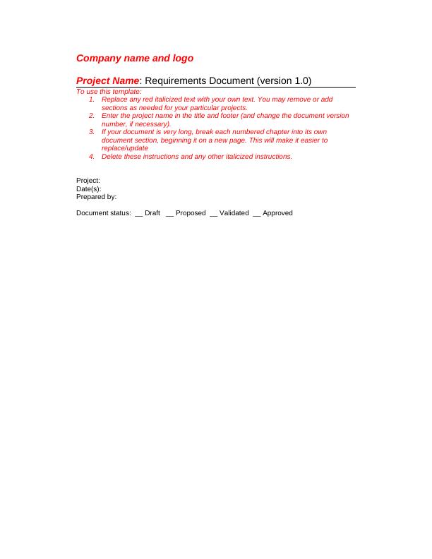 Requirements Document for Project Name_1