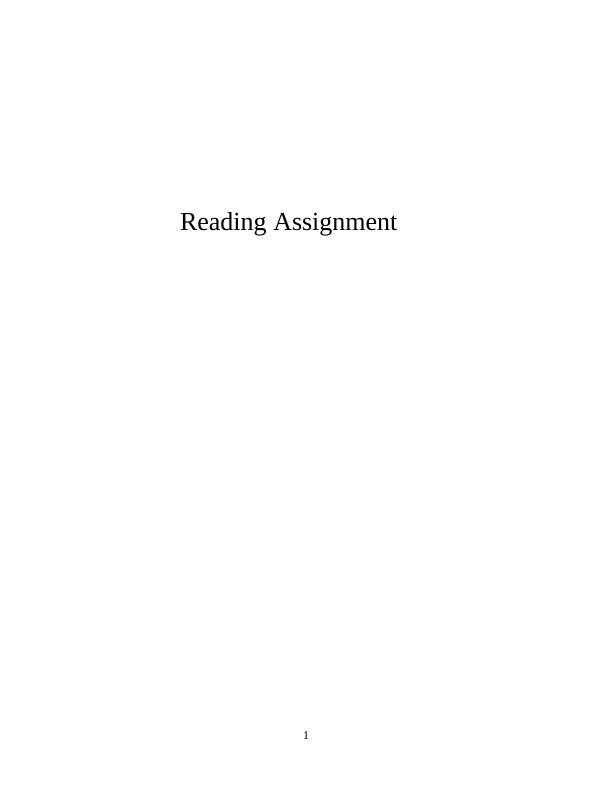 completing reading assignments