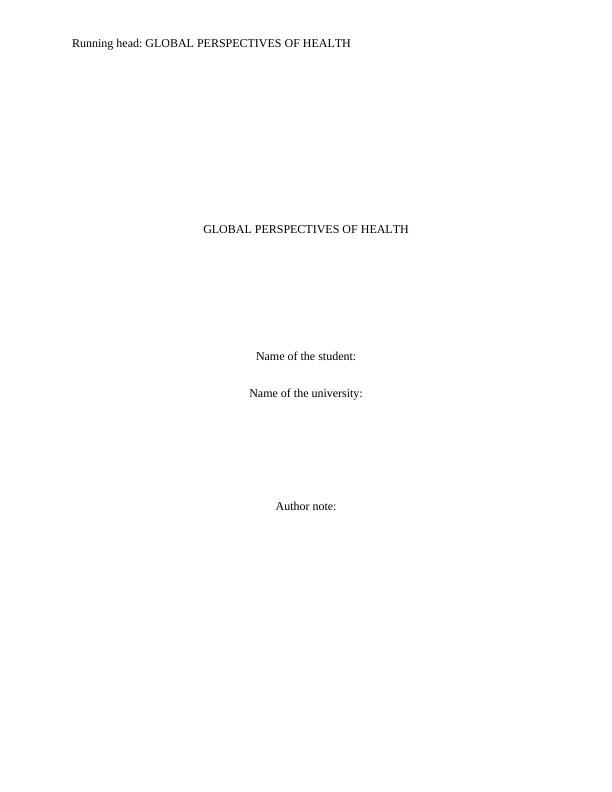 Global Perspective of Healthcare - PDF_1