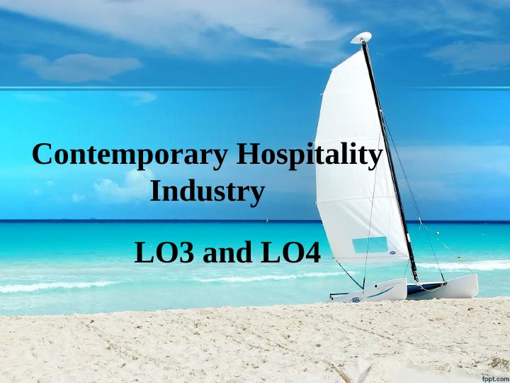 Contemporary Hospitality Industry: PESTLE and SWOT Analysis, Supply and Demand, Trends_1