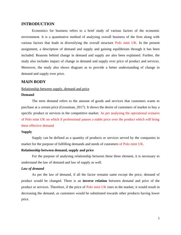 Economics for Business Assignment - Polo mint UK_3