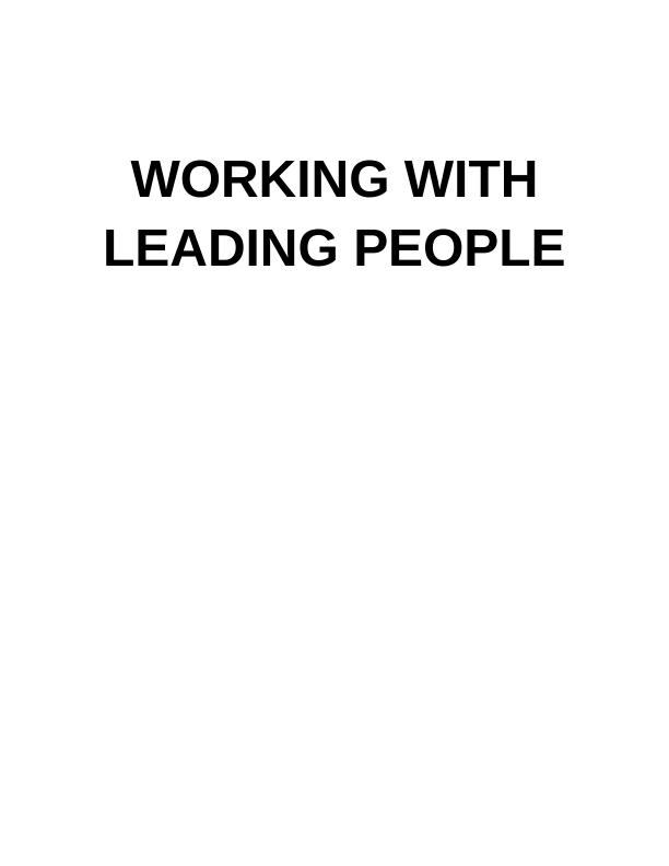 Working with Leading People Assignment - TESCO_1