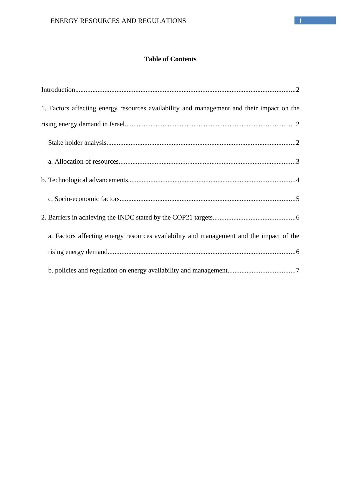 Energy Resources and Regulations - Assignment_2