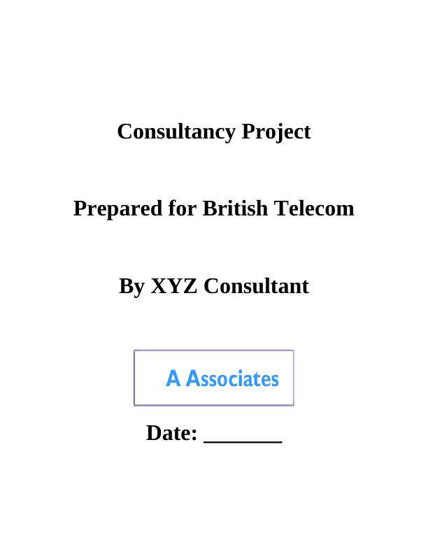 Consultancy Project for British Telecom_1