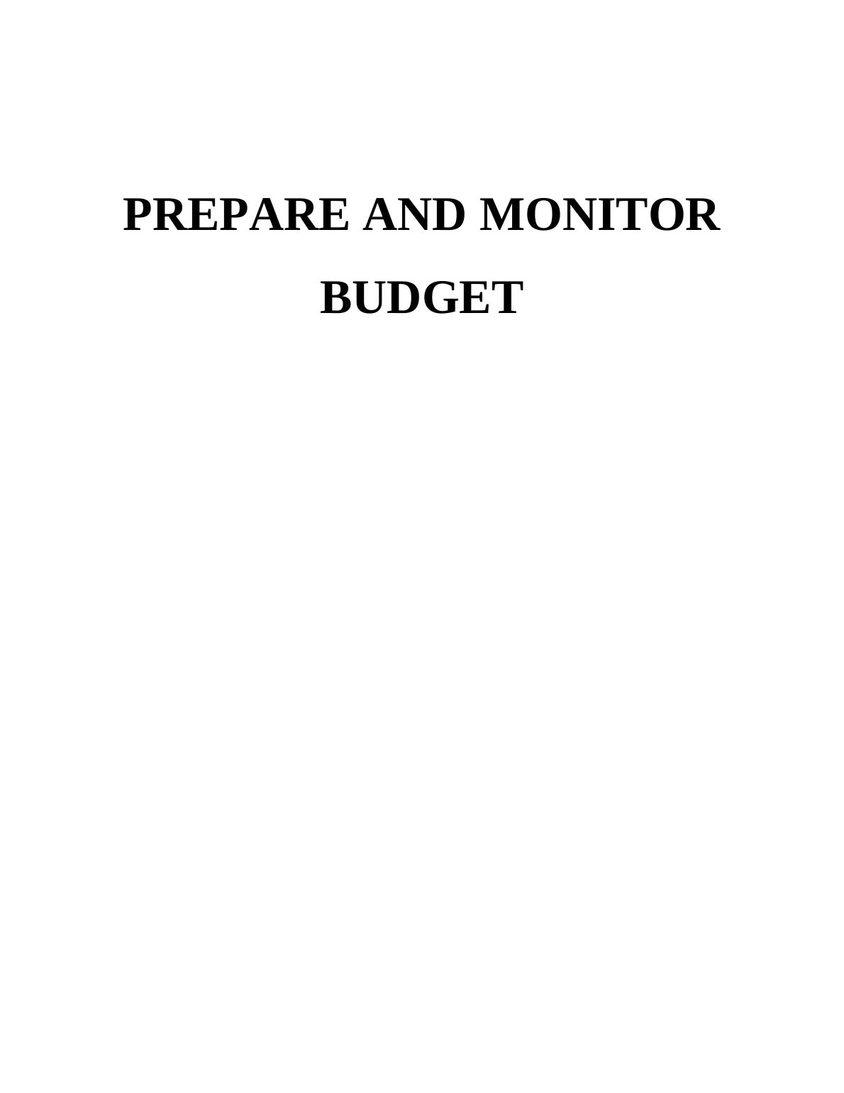 Preparing and Monitor Budget Tool for an Organisation_1