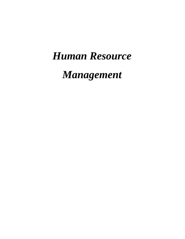 Human Resource Management Assignment-ALDI_1