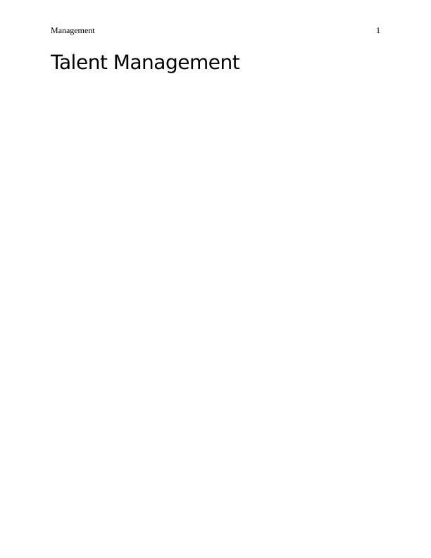 case study on talent management pdf