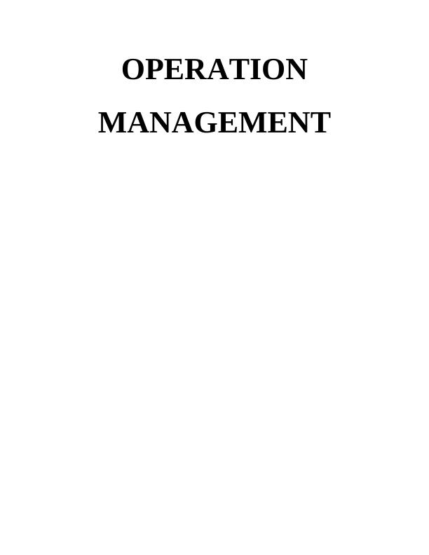 Operation Management Study: Case Study of Snowham International Airport_1
